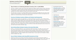 Desktop Screenshot of hardware-inventory.com